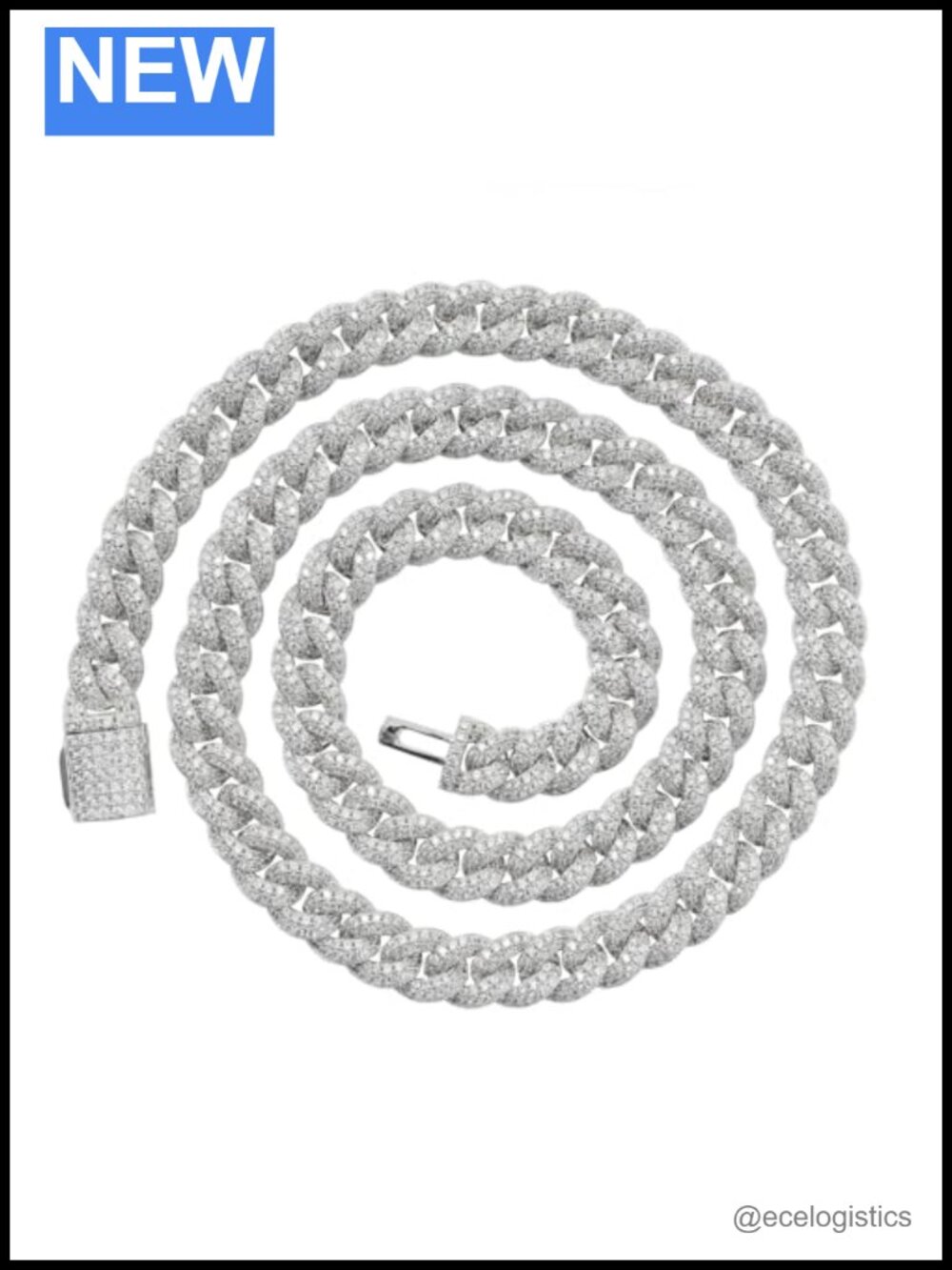 LuxeFlex Cuban Link Necklace 14K Gold Plated 5A Zircon Hip Hop Jewelry